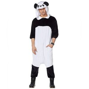 ✨Host pick✨Spirit Black and White Panda Hooded Jumpsuit size up to 44